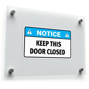Notice Keep This Door Closed Safety Sign Sticker
