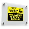 Only Authorized Drivers Forklift Safety Sticker