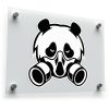 Panda with Gas Mask Vinyl Sticker