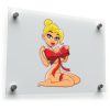 Pin-Up Girl with Red Bow Sticker – Retro 1