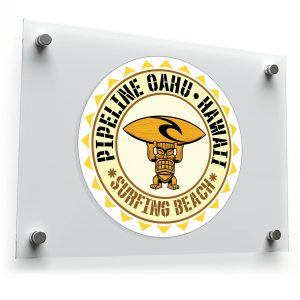 Pipeline Oahu Hawaii Surfing Beach Vinyl Sticker