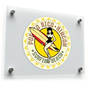 Puerto Rico Rincon Surfing Beach Vinyl Sticker