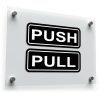 Push and Pull Vinyl Door Stickers