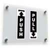 "Push" and "Pull" Vinyl Door Stickers 1