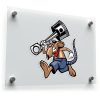 Rat Mechanic Cartoon Vinyl Sticker