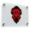 Red Buffalo Head Art Decal 1