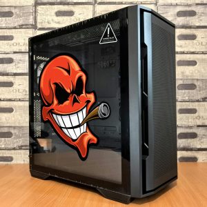 Alternative view of Red Skull with Cigar Cartoon Sticker