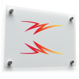Red and Orange Flame Decal Set