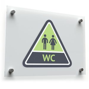 Restroom WC Sign