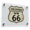 Retro Route 66 Oklahoma Sign Sticker