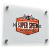Retro Super Speed Motor Oil Sticker 1