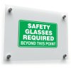 Safety Glasses Required Beyond This Point Sticker