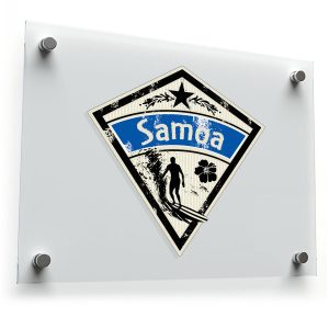 Samoa Surfing Adventure Vinyl Sticker