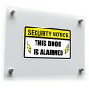 Security Notice Door Alarmed Sticker 1