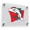 Shark with Dive Flag Decal 1