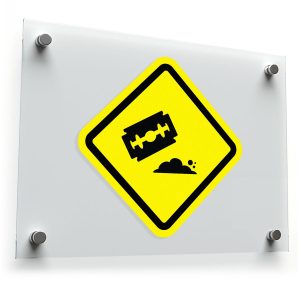 Sharp Objects Hazard Sign