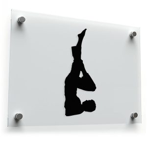 Shoulder Stand Pose (Sarvangasana) Yoga Silhouette Decal