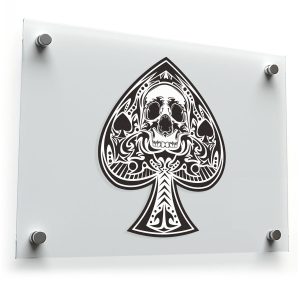 Skull Ace of Spades Vinyl Decal