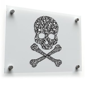 Skull and Crossbones Pattern Decal