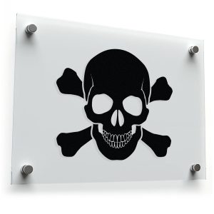 Skull and Crossbones Vinyl Sticker