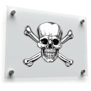 Skull and Crossbones Vinyl Sticker