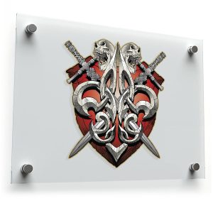 Skull and Swords Vinyl Decal