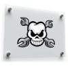 Skull and Wrench Vinyl Sticker 1