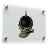 Skull with Spiked Helmet Vinyl Sticker