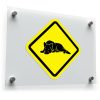 Sleeping Dog Warning Vinyl Decal