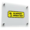 Slippery When Wet Sign Vinyl Sticker 1