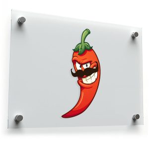 Spicy Mustache Chili Pepper Vinyl Decal