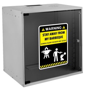 Alternative view of "Stay Away from My Barbeque" Warning Sticker