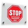 Stop Authorized Personnel Only Sticker 1