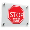 "Stop Do Not Enter" Sign Sticker 1