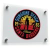 Sunshine Beach Santa Barbara 1965 Vintage Surf Sticker 1