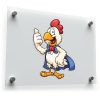 Super Chicken Cartoon Vinyl Decal