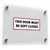 This Door Must Be Kept Closed Sticker – Clear 1
