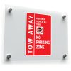 Tow-Away No Parking Zone Sign Sticker