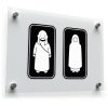 Traditional Arabic Restroom Sign Sticker 1