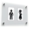 Traditional Mexican Couple Vinyl Decal Set