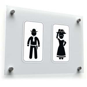 Traditional Mexican Couple Vinyl Decal Set