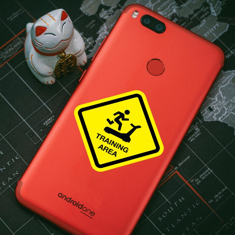 Training Area Warning Sign Sticker - Stickers Factory