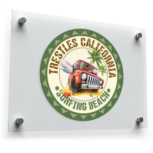 Trestles California Surfing Beach Vinyl Decal