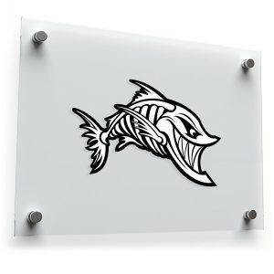Tribal Fish Skeleton Vinyl Decal