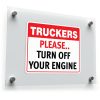 Truckers Please Turn Off Your Engine Sticker