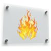 Vibrant Flame Design Wall Decal 1