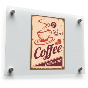 Vintage Coffee Sign Vinyl Sticker