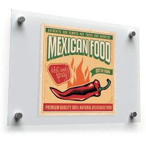 Vintage Mexican Food Metal Sign