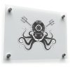 Vintage Octopus Diver Helmet Vinyl Decal 1