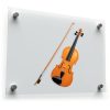 Violin and Bow Vinyl Sticker 1